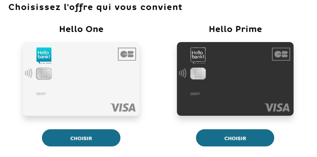 Cartes Hello One et Hello Prime