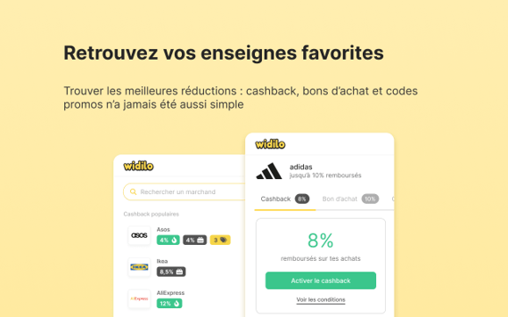 application extension automatiquement chez widilo